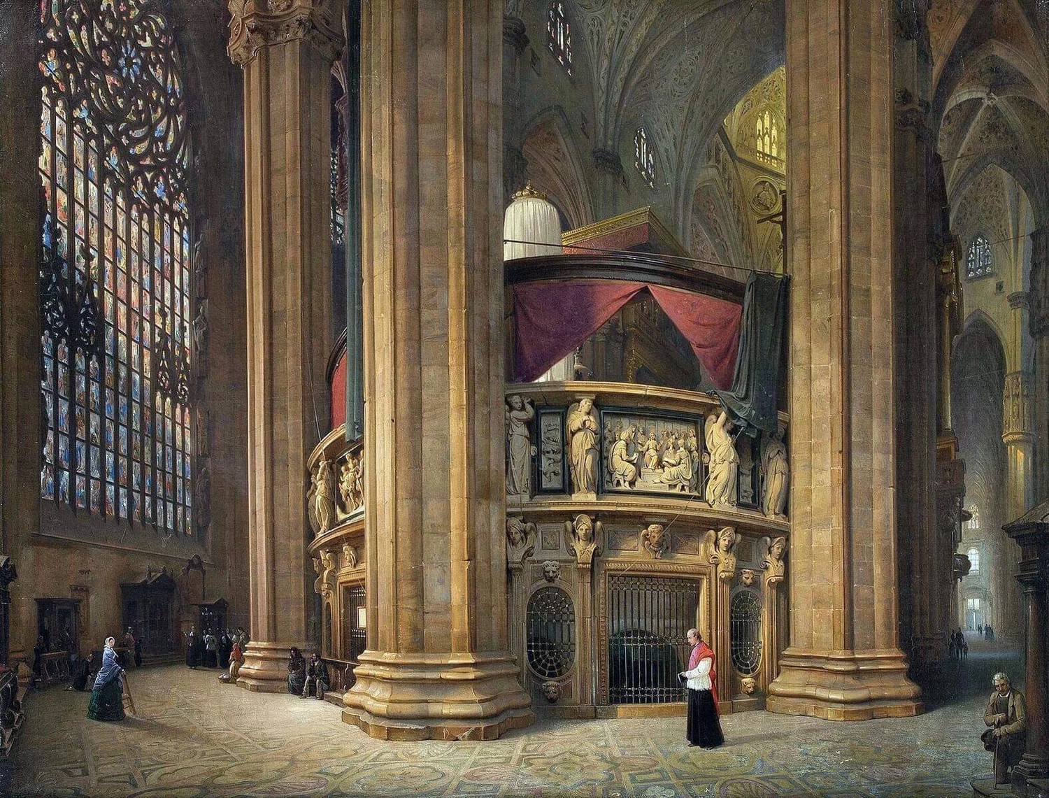 Il tornacoro del Duomo di Milano, 1860